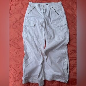 American Eagle Outfitters White Cargo Pants